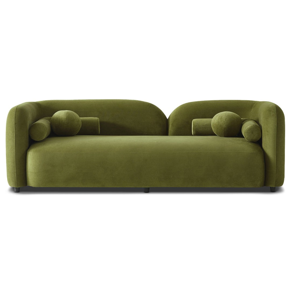 English Elm Donna Low-profile Velvet Sofa with Japandi Calm for Minimalist Living Rooms B183P423291