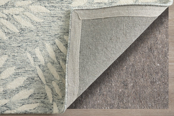 Feizy Rugs Wallace Hand-tufted Wool Rug - Modern Floral & Botanical Design For Stylish, High-traffic Spaces Gray,Ivory Wool Wal8a38fgry000f00