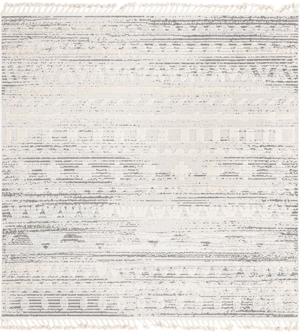 Unique Loom Arlo Avery Machine Made Tribal Rug Sandy Beige, Blue/Gray 7' 10" x 7' 10"