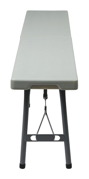 OSP Home Furnishings 6' Folding Bench with Powder Coated Steel Frame and Resin Top for Outdoor Events PC-15F