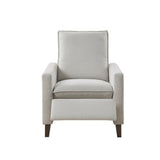 Madison Park Coleman Modern/Contemporary Upholstered Manual Push Back Recliner MP103-1217 Ivory