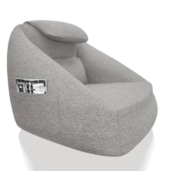 English Elm One Size Cloud Inflatable Ergonomic Couch with Headrest Five Chamber Portable Seat Grey B035P408428