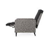 Christopher Knight Home® - Noble House - Murdock Outdoor Wicker Recliner, Mixed Black And Dark Gray