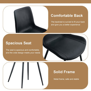 English Elm Table Set 42 Inch Round Wood Grain Glass Inlay with Six Tech-fabric Dining Chairs Brown+Black W1151S04482
