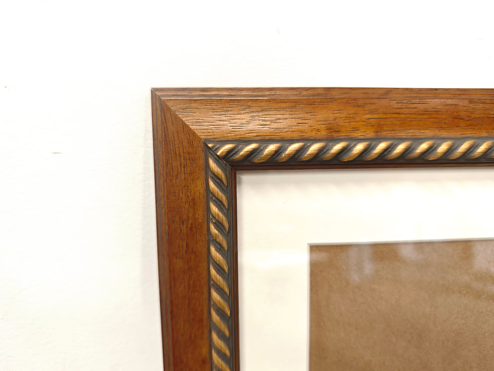 English Elm 24x32 Solid Wood Picture Frame with Replaceable Canvas, Organic Acrylic Glass, Elegant Wall Art Decor Brown T3976P383249