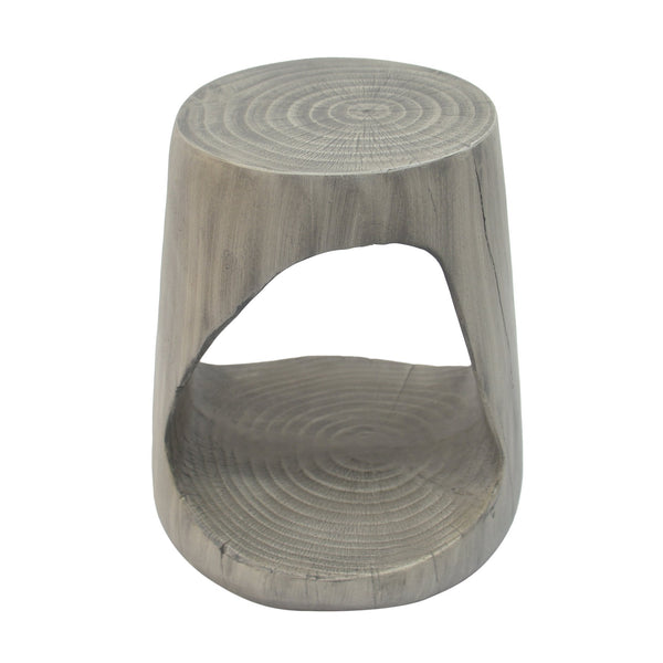 English Elm Christopher Knight Home® - MGO Hollow Side Table with Wood-Grain Texture, Durable Magnesium Oxide Build, Indoor/Outdoor Use Grey N770P212235G