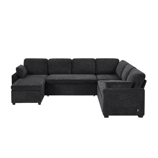 English Elm Swivel Barrel Accent Chair Chenille Tufted Round Club Seat for Living Room Lounge Black N719S002380B
