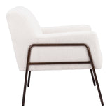 Charleston Accent Chair Cream 109524 Zuo Modern