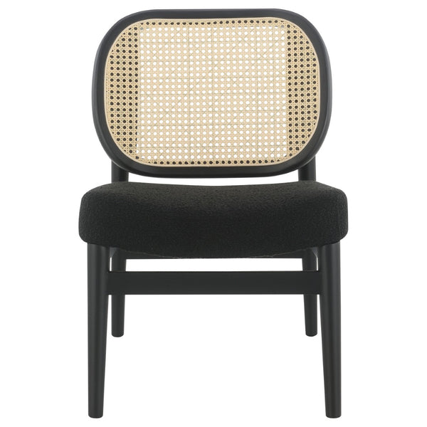English Elm Quinne Cane Weave Accent Chair with Padded Seat for Bedroom or Living Room B062P451701