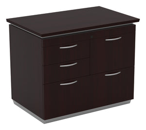 OSP Home Furnishings Tuxedo Multifile Cabinet Compact Office Storage with Smooth Glides and Secure Locking System TUXDKR-69