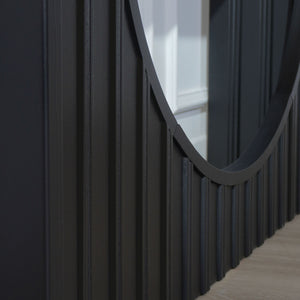 English Elm Modern Modular Console Table with Black Arch Base & Natural Wood Top, 4 Styles, 70.3"L Versatile Decor W2729P199007