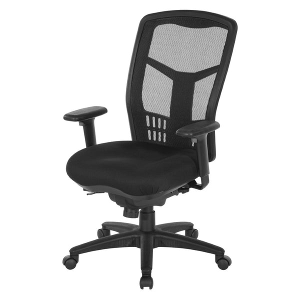 OSP Home Furnishings Progrid® High Back Mesh Office Chair with Lumbar Support and Pneumatic Seat Adjustment 92892-30