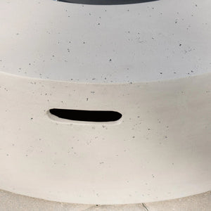 English Elm Christopher Knight Home® - Outdoor Lightweight Concrete Circular Fire Pit - Modern Design, 50000 Btu, Easy Setup, Light Grey 59240.00WHI-50K_59243.00WHI