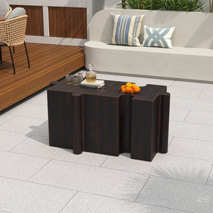 English Elm Christopher Knight Home® - Puzzle Art Side Table - Modular Antique Copper Mgo Table For Indoor & Outdoor Custom Layouts, Easy Use N770P347931A