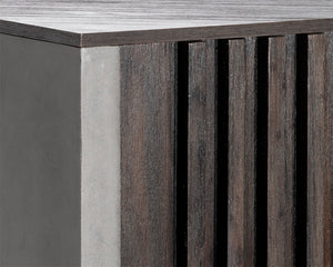 Sunpan Bane Sideboard: Urban Acacia Wood & Concrete Design with Unique Textures for Contemporary Spaces