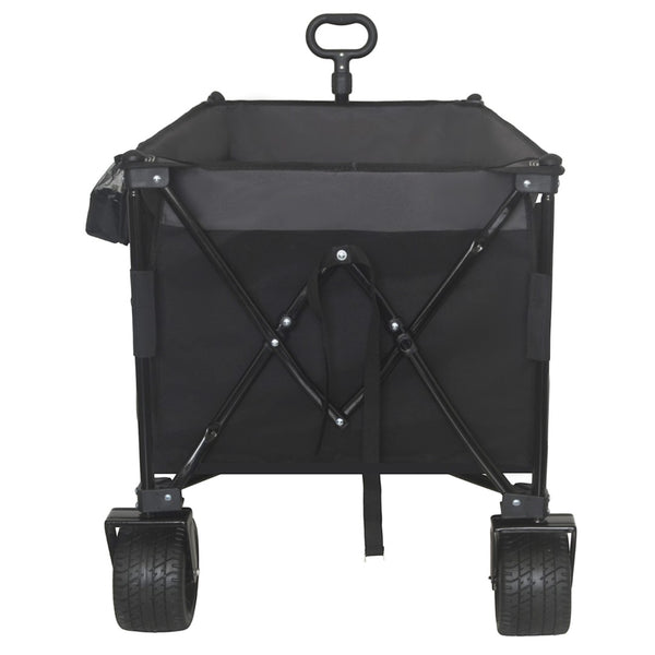 English Elm 51-inch Heavy Duty Folding Utility Wagon with All-terrain Wheels and 480lb Steel Frame W2932P289386