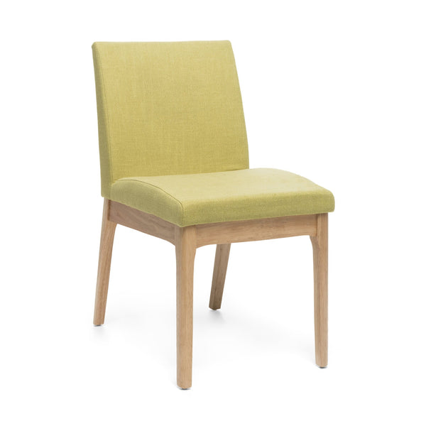English Elm Christopher Knight Home® - DINING Chair with Upholstered Fabric Seat and Sleek Wood Legs — Compact Modern Comfort & Style Green 58924.00GTE