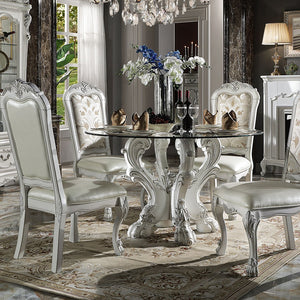 English Elm Ivory Tufted Side Chairs Set Of 2 - Elegant Bone-White Finish, Comfortable Upholstery & Classic Design B062P209249