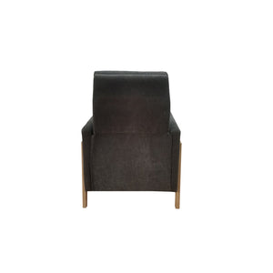 JLA Home Chapel Hill - Recliner Luna modern compact recliner with exposed wood frame, independent back and footrest comfort Grey CH103-0003