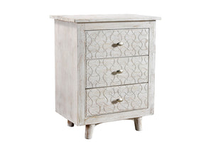 Moti Gridley 3-Drawer Nightstand 24014003