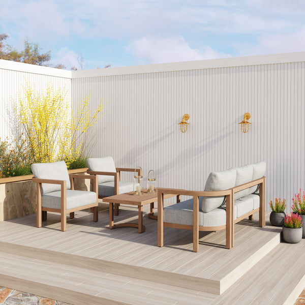 Zuo Modern Leto Coffee Table Brown - Modern Aluminum Design, Stylish & Versatile Addition For Any Space Brown Aluminum 704116-zuo-modern