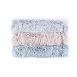 Intelligent Design Emma Casual Shaggy Faux Fur Throw ID50-1606 Blush