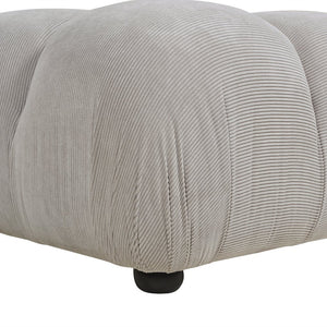 English Elm Jennifer Taylor Home - Marcel 36" Bubble Modular Cocktail Ottoman with Bouclé Upholstery, Low 15" Seat, Luxe Foam Support Gray B2719P238414