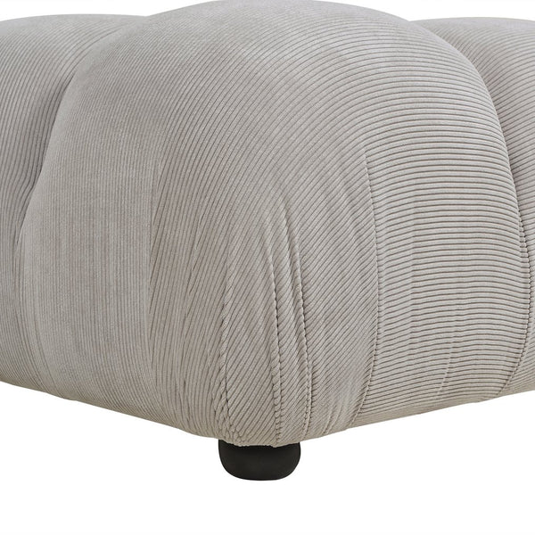English Elm Jennifer Taylor Home - Marcel 36" Bubble Modular Cocktail Ottoman with Bouclé Upholstery, Low 15" Seat, Luxe Foam Support Gray B2719P238414