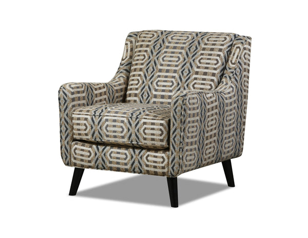Fusion Silversmith Coffee Armada Accent Chair - Unique, Durable Design With Fun Print & Coffee Finish Legs Multi Ws ,2% Polyester,98% Polypropylene 240 Armada Coffee Accent Chair