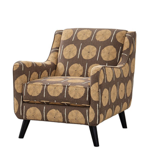 Fusion Samab Mocha Cerchio Teak Accent Chair – Unique Design With Durable Fabric & Splayed Legs For Style Brown S ,44.18% Polyester,17.98% Polyester (Uv),17.75% Pre,Crcotn,12.88% Cotton,5.91 Pcr Poly,1.30% Rayon 240 Cerchio Teak Accent Chair