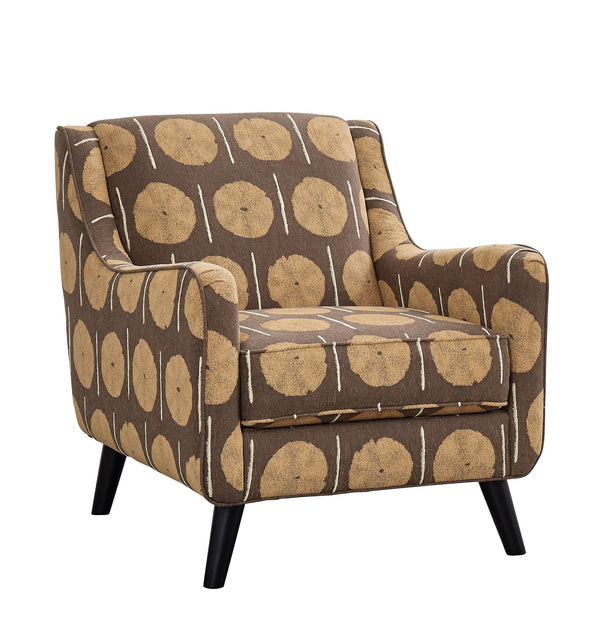 Fusion Samab Mocha Cerchio Teak Accent Chair – Unique Design With Durable Fabric & Splayed Legs For Style Brown S ,44.18% Polyester,17.98% Polyester (Uv),17.75% Pre,Crcotn,12.88% Cotton,5.91 Pcr Poly,1.30% Rayon 240 Cerchio Teak Accent Chair