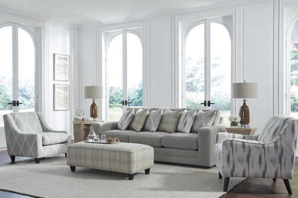 Fusion Charlotte Cremini Sectional Sofa With Reversible Cushions And Luxe Living Collection Comfort Green,Grey Sw ,100% Polyester 7003-21l 15kp 31r Charlotte Cremini Sectional