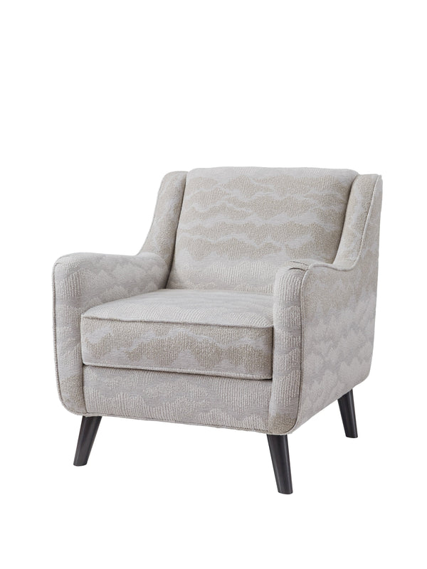 Fusion Hobnob Cotton Fuji Accent Chair: Stylish Grey & White Design With Durable Fabric & Unique Comfort Grey And White Ws ,98% Polypropylene,2% Polyester 240 Fuji Cotton Accent Chair