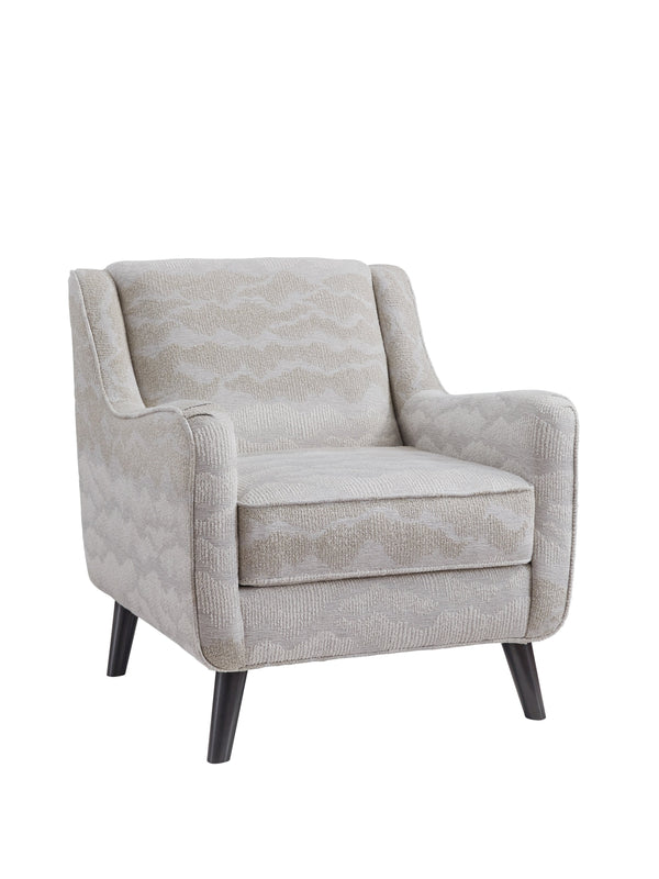 Fusion Hobnob Cotton Fuji Accent Chair: Stylish Grey & White Design With Durable Fabric & Unique Comfort Grey And White Ws ,98% Polypropylene,2% Polyester 240 Fuji Cotton Accent Chair