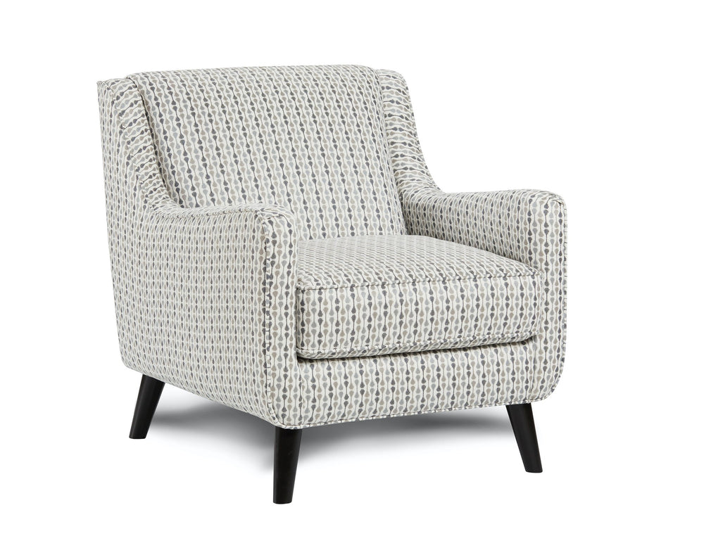 Fusion Entice Limbo Denim Accent Chair - Stylish Geometric Design With Durable Fabric & Coffee Finish Legs Multi Ws,80% Polypropylene,20% Polyester 240 Limbo Denim Accent Chair