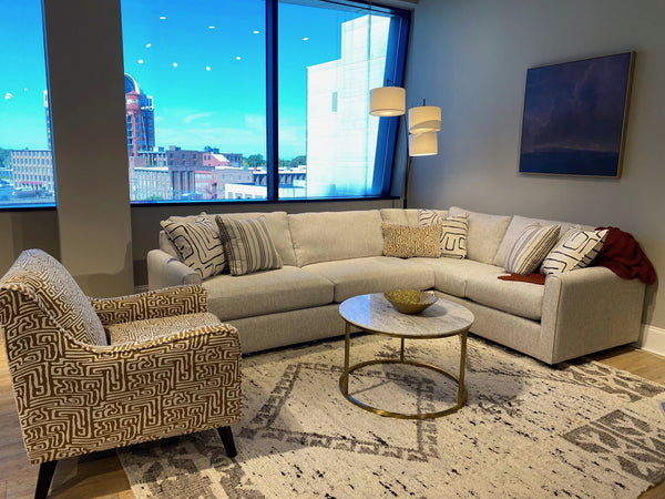 Fusion Durango Zeigeist Squash Accent Chair – Unique Design With Fun Patterns & Durable Coffee Finish Legs Multi S,57% Polypropylene,43% Polyester 240 Zeigeist Squash Accent Chair