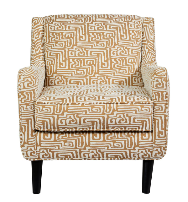 Fusion Durango Zeigeist Squash Accent Chair – Unique Design With Fun Patterns & Durable Coffee Finish Legs Multi S,57% Polypropylene,43% Polyester 240 Zeigeist Squash Accent Chair