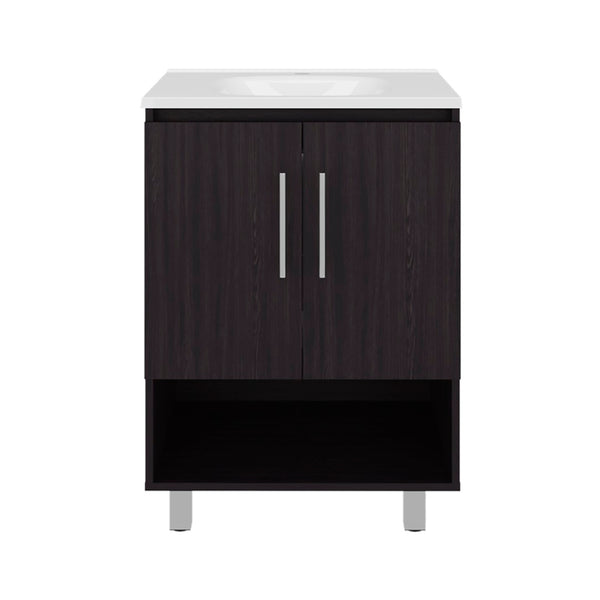 English Elm Colville Floating Wall Mount Vanity Cabinet Matte Finish Modern Bathroom Storage B092P439913