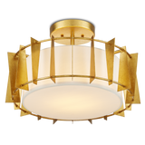 Berwick Gold Semi-Flush Mount