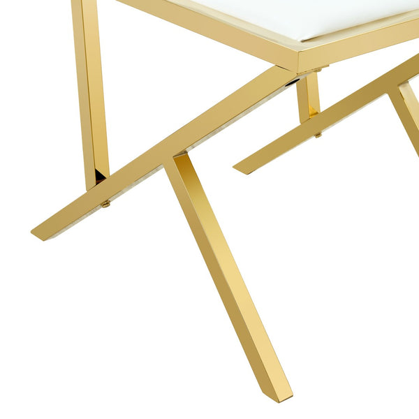 English Elm Table and Chair Set 7 Piece Round Walnut Mdf Industrial Dining with Pu Seats Transparent,White+Gold W1151S04792