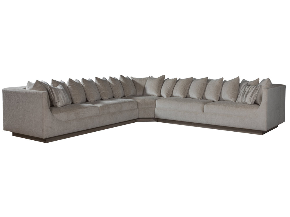 Lexington Artistica Home Claudette Sectional Sofa Set With Luxurious Down Pillows And Stylish Driftwood Finish For Comfort  Wood 2413-50s-40