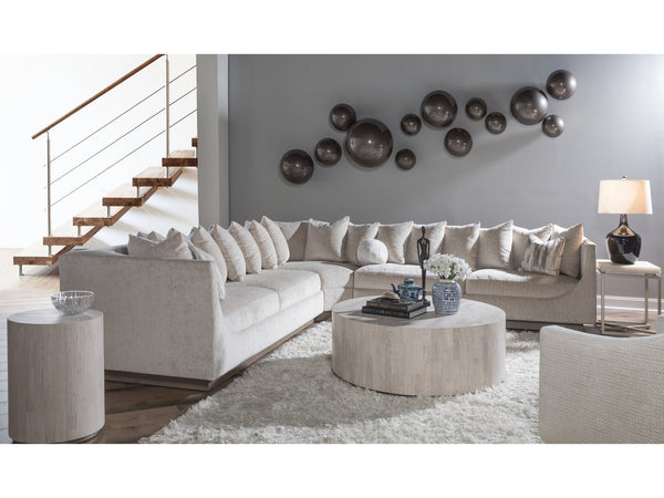 Lexington Artistica Home Claudette Sectional Sofa Set With Luxurious Down Pillows And Stylish Driftwood Finish For Comfort  Wood 2413-50s-40