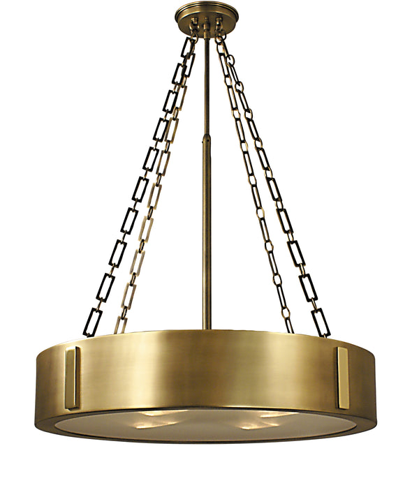 Framburg 4-light Oracle Dinette Chandelier – Stunning Design With Exceptional Light Dispersion Made In Usa Harvest Bronze With Polished Brass Accents Metal 2414 Hb/Pb