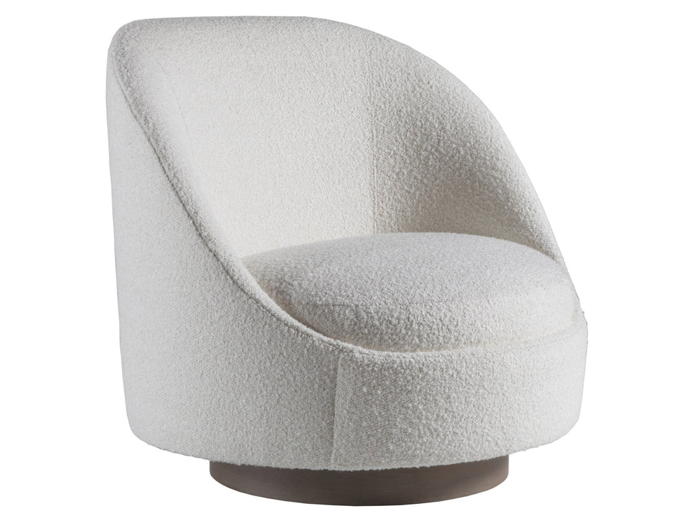 Lexington Artistica Home Genevieve Swivel Chair - Stylish Driftwood Finish With Luxurious Fabric For Ultimate Comfort And Support  Wood 2415-11sw-40