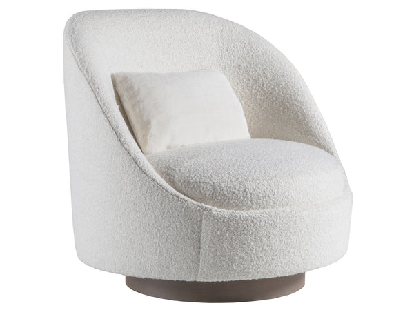 Lexington Artistica Home Genevieve Swivel Chair - Stylish Driftwood Finish With Luxurious Fabric For Ultimate Comfort And Support  Wood 2415-11sw-41