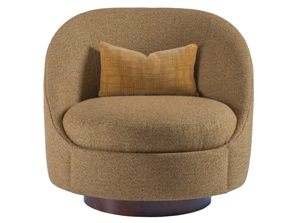 Lexington Artistica Home Genevieve Swivel Chair - Stylish Driftwood Finish With Luxurious Fabric For Ultimate Comfort And Support  Wood 2415-11sw-42