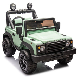 English Elm Licensed Land Rover Defender Ride on Car 24v Dual Motor with Parental Remote Green W1578P339063