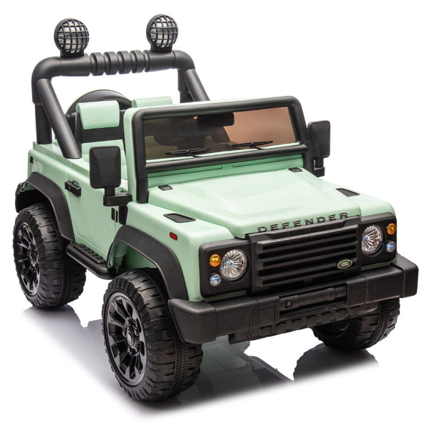 English Elm Licensed Land Rover Defender Ride on Car 24v Dual Motor with Parental Remote Green W1578P339063