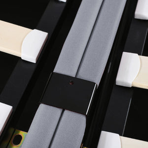 English Elm King Upholstered Hydraulic Storage Bed with Vertical Stripe Headboard, Linen Upholstery, 660lb Capacity Gray SF000285AAE