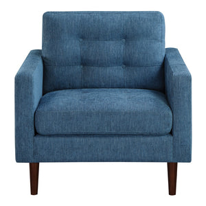 OSP Home Furnishings Grayburn Mid-Century Chair Navy